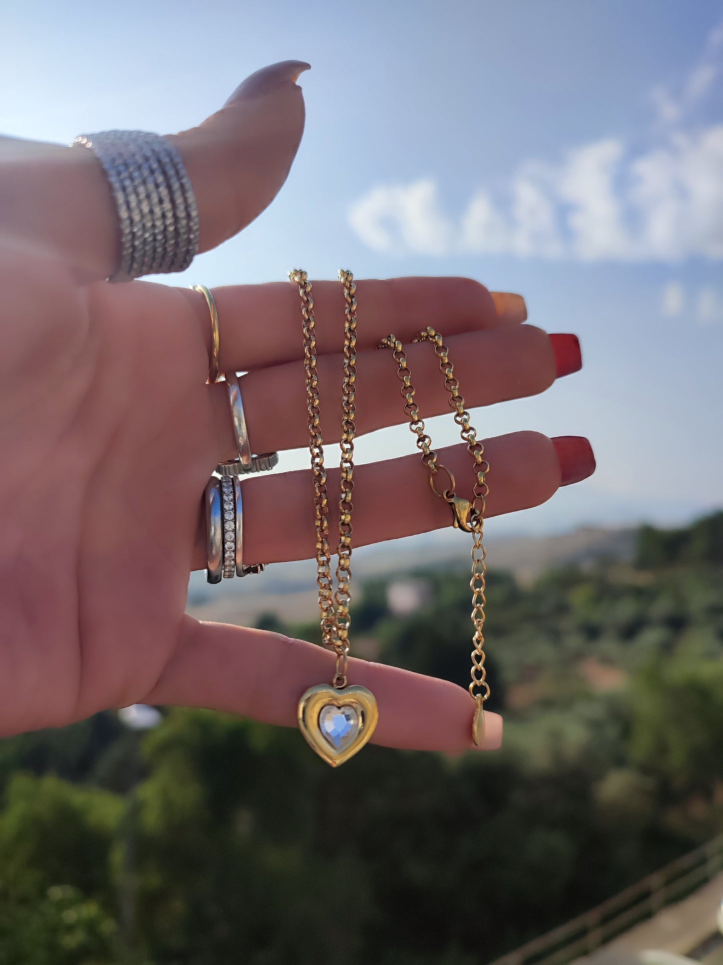 Choker cuore luminoso