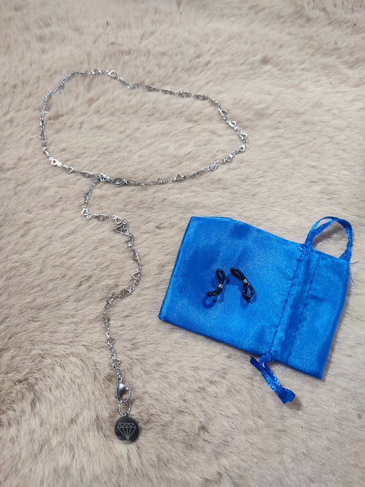 Catena Betty cuori silver